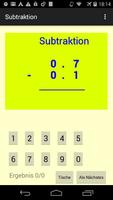 Subtraktion Plakat