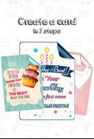 Create e-card for name day poster