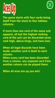 Classis Aces Up Solitaire Card 스크린샷 1
