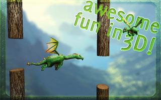 Floppy dragon 3D Affiche
