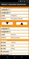 Poster Helmert 7 parameter transformation calculator