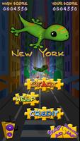 Acrobat Gecko New York Affiche