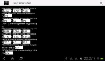 Mobiele sensoren testen screenshot 2