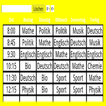 Timetable