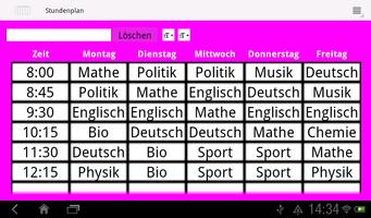 Jadual Waktu syot layar 1