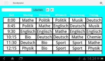 Timetable screenshot 2