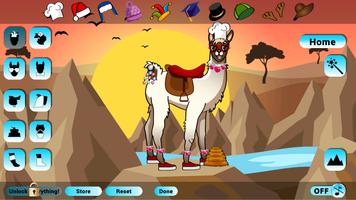 Fancy Llama Dress Up Game Affiche