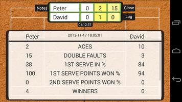 Tennis Scout PRO Score Keeper capture d'écran 3