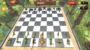 Dino Battle Chess 3D Cartaz