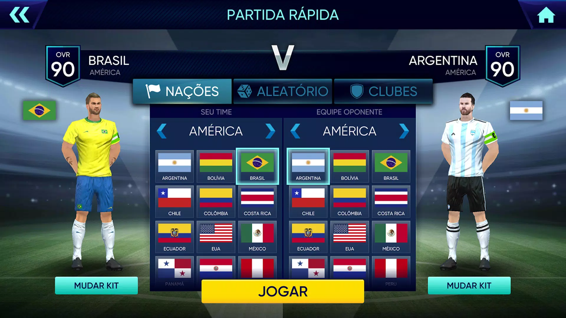 melhor jogo de futebol para celular com modo carreira