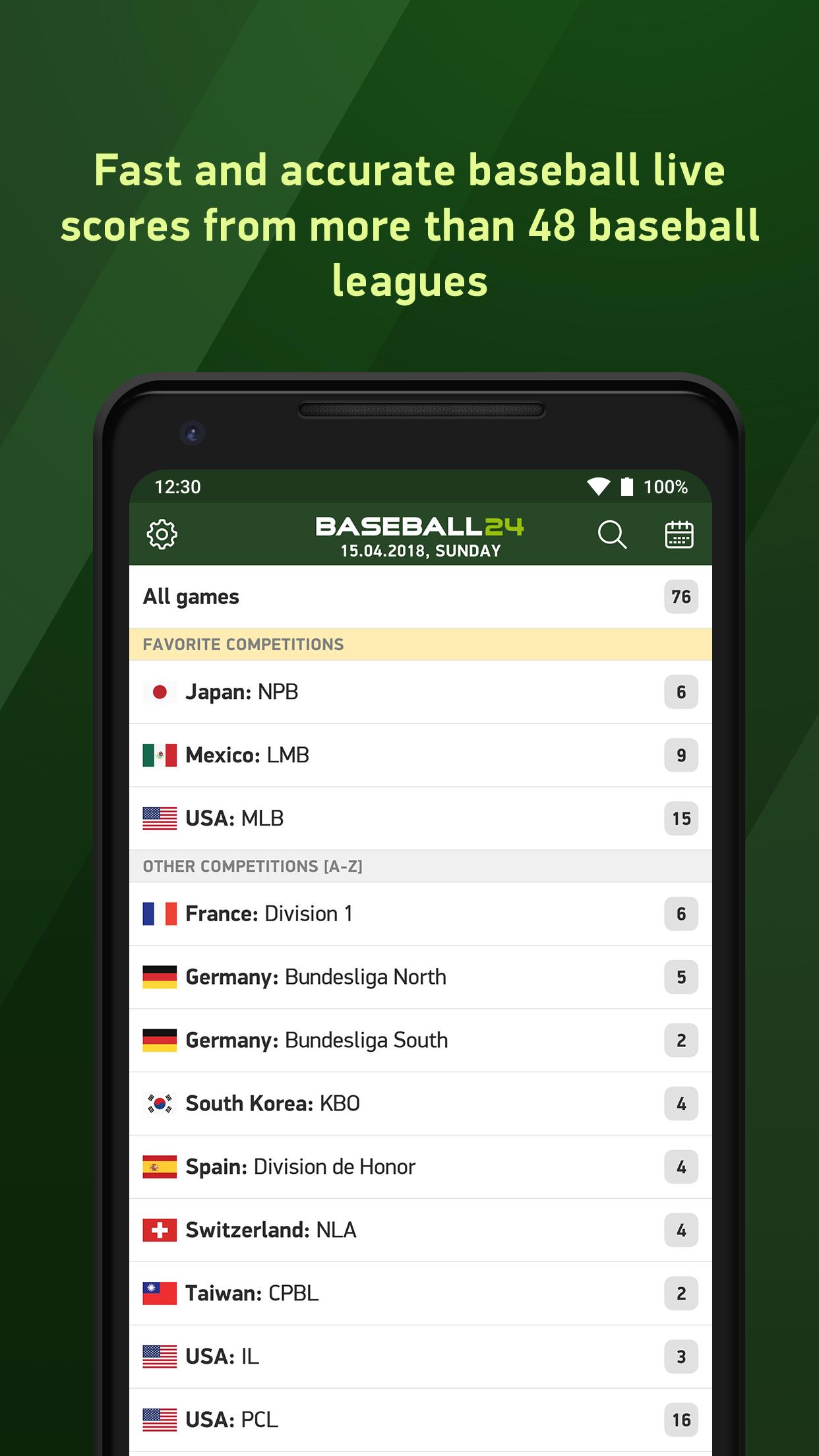 Baseball 24 - live scores for Android - APK Download