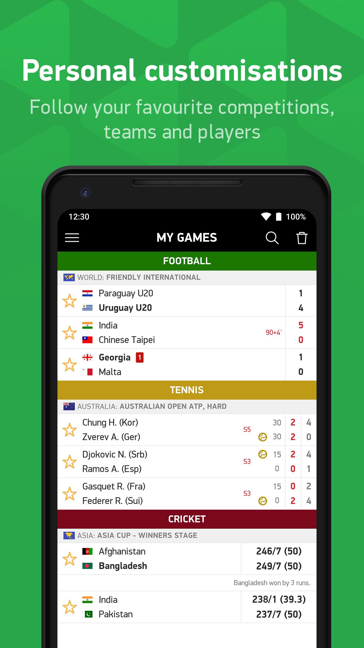 FlashScore India for Android - APK Download