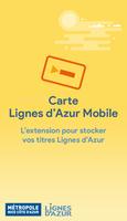 Carte Lignes d'Azur Mobile Plakat
