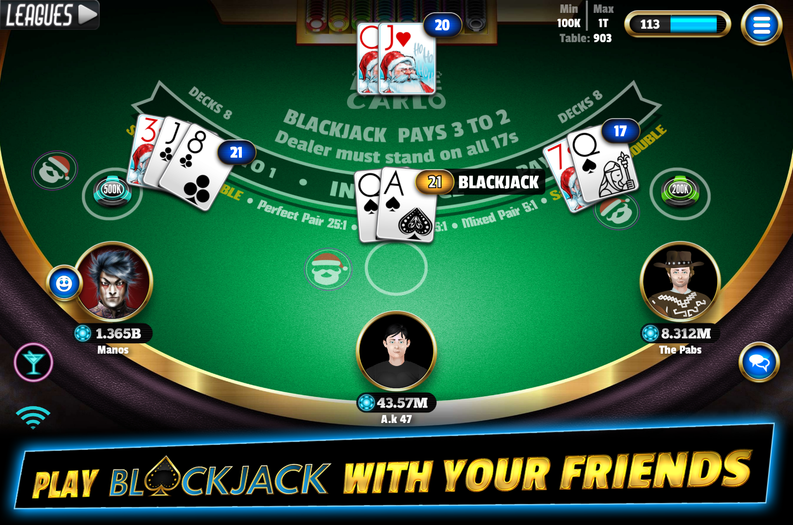 blackjack aovivo