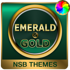 Emerald Gold Theme for Xperia icône