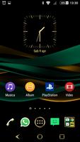 Emerald Gold Theme for Xperia الملصق