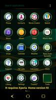 Emerald Gold Theme for Xperia capture d'écran 2