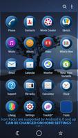 Luna Blu Theme for Xperia imagem de tela 1