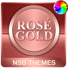 Rosé Gold theme for Xperia icône