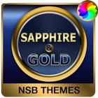 Sapphire Gold Theme for Xperia icono