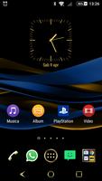 Sapphire Gold Theme for Xperia постер