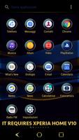 Sapphire Gold Theme for Xperia स्क्रीनशॉट 2