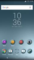 Shiny Blue Gray for Xperia Poster