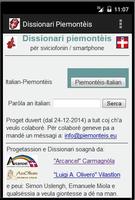 Piedmontese Dictionary imagem de tela 1