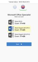 MOS Word 2013 Core & Expert Tutorial Videos پوسٹر