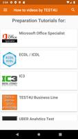 Learn IT Office skills: How-To Videos by TEST4U Plakat