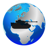 Carte militaire du monde icône