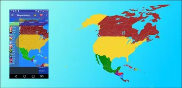 Karte von Nordamerika