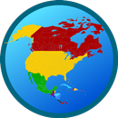 Mapa Ameryki Północnej aplikacja