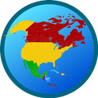 Map of North America-icoon