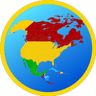 Mapa Ameryki Północnej ikona