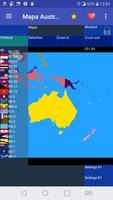 Mapa Australii i Oceanii تصوير الشاشة 1