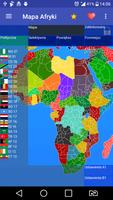 Mapa Afryki Affiche