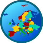 Europe map icon