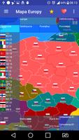 Mapa Europy poster