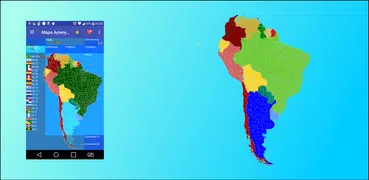Südamerika-Karte