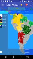 Mapa Ameryki Południowej الملصق