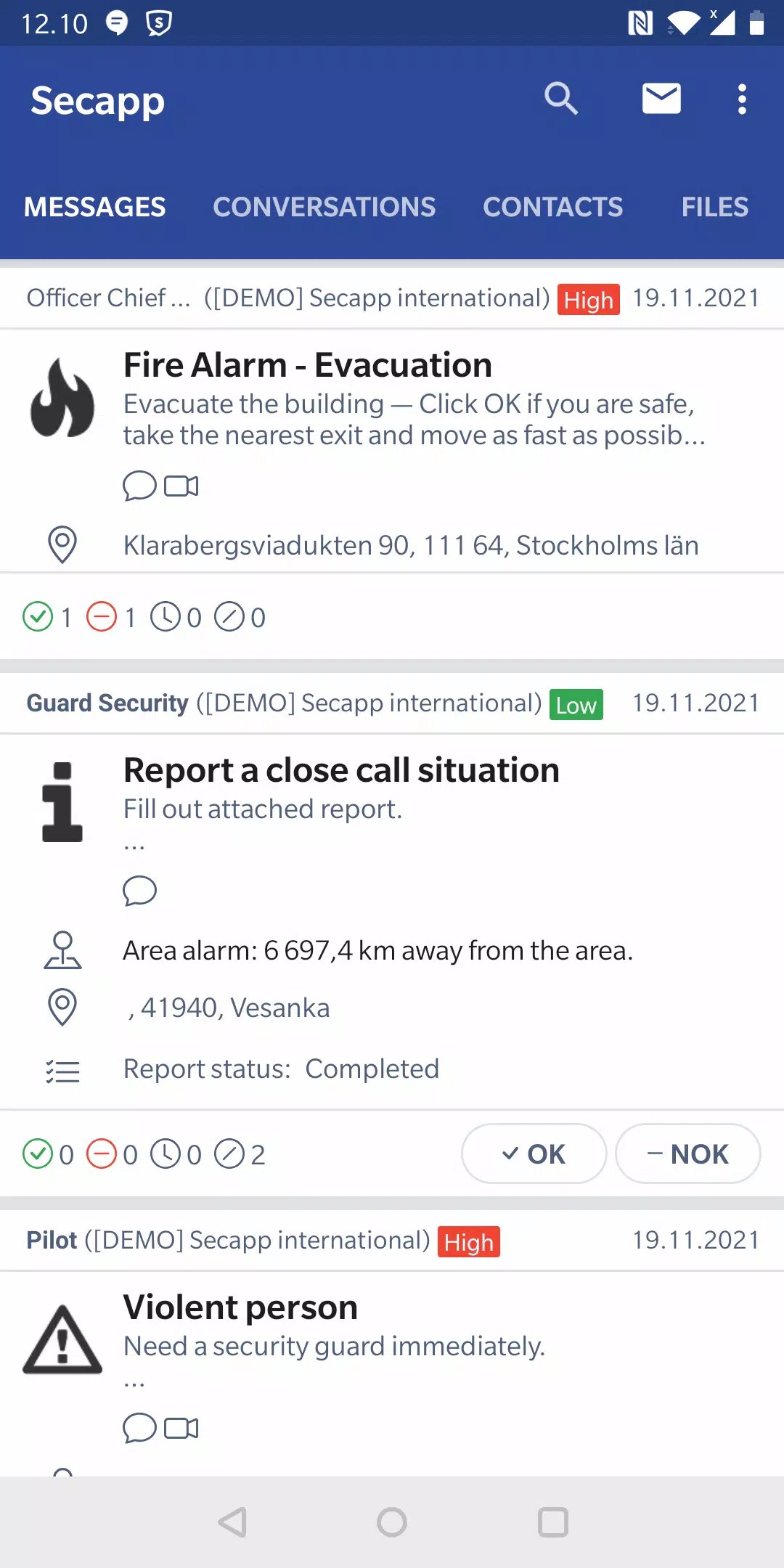 Secapp screenshot