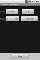Aviation Crewrest Calculator Affiche