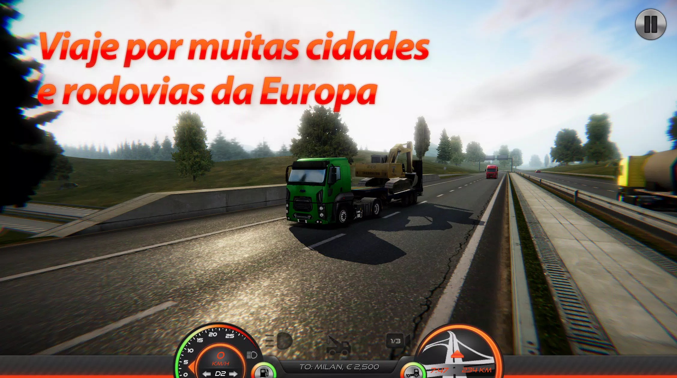 PRIMEIRA VIAGEM - Truck Simulator Europe 3 (Novo Jogo de Caminhões