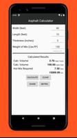 Asphalt Calculator स्क्रीनशॉट 1