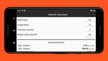 Asphalt Calculator स्क्रीनशॉट 2