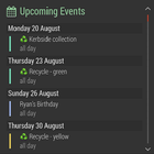 Event Schedule for Kustom icône