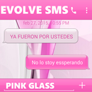 THEME FOR EVOLVESMS PINK GLASS APK