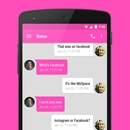 EvolveSMS Theme Pink Material APK