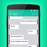 EvolveSMS Theme Sliver Turq